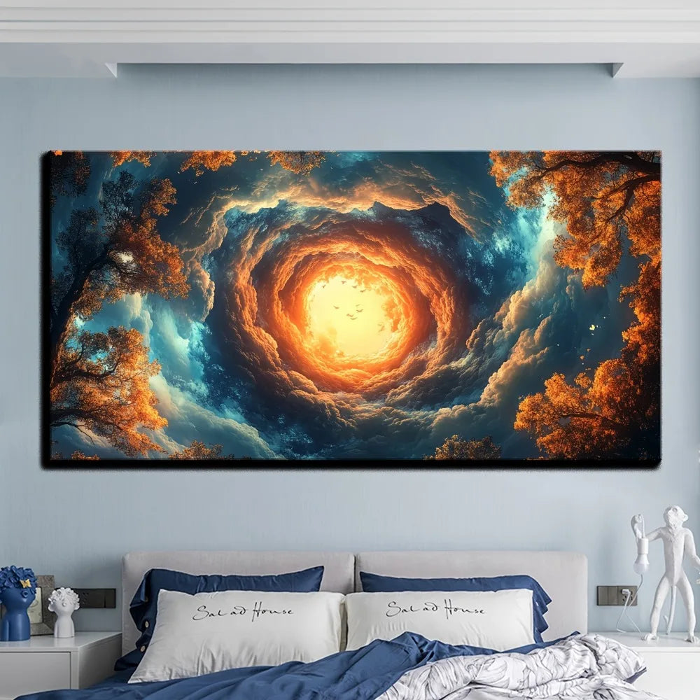 Autumn Forest Cross Stitch Wall Art