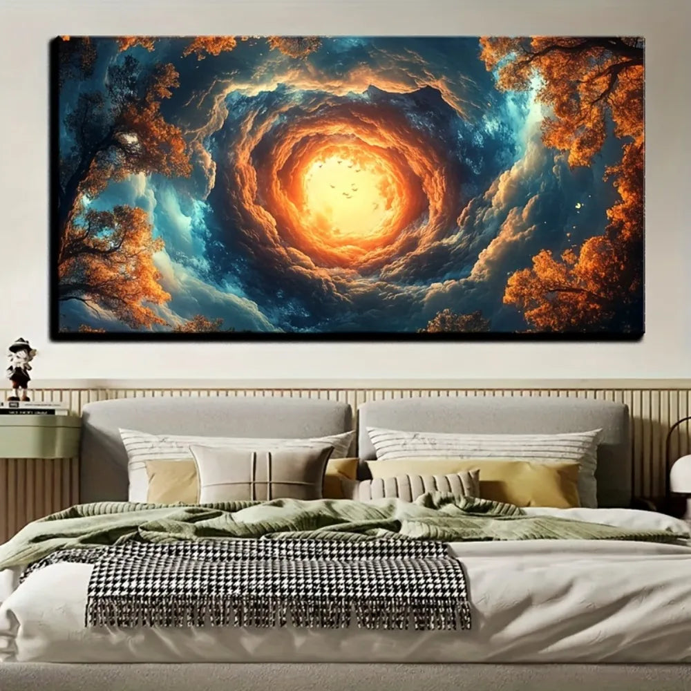 Autumn Forest Cross Stitch Wall Art