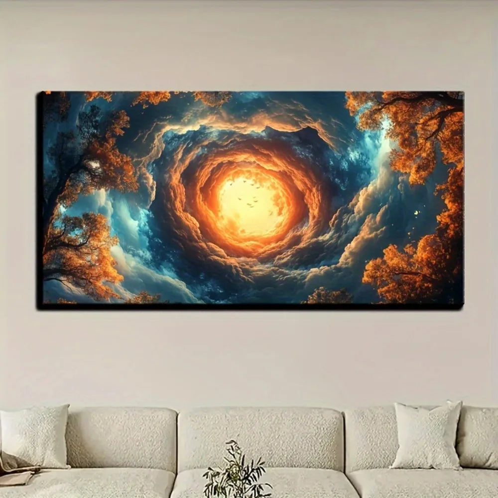 Autumn Forest Cross Stitch Wall Art